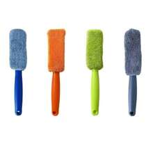 1 chổi cọ bánh xe ô tô cán dài, làm từ lông microfiber siêu mềm, nhẹ nhàng với bề mặt sơn mà không gây trầy xước, hiệu quả trong việc làm sạch bánh xe và lốp, dễ vệ sinh, phù hợp cho chủ xe, những người đam mê rửa xe kỹ lưỡng và người rửa xe tại nhà, lý tưởng cho việc rửa xe mùa xuân, các chuyến đi và bảo dưỡng xe hàng ngày - Chổi cọ chi tiết xe màu xám - Phiên bản xử lý - Xem 7