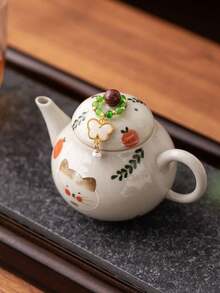 1件创意茶具吊坠配件，手工复古编织装饰，适用于茶壶盖、盖碗、茶杯把手 - 薄荷綠 - 查看 5