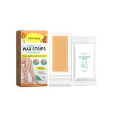 OceAura Hair Removal Wax Strips Professional Painless Fast Hair Removal Wax Strips No Residue Inhibit Hair Growth For Underarms Legs And Arms 20 Wax Strips +10 Wipes Summer - dải - Xem 10