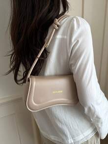 Minimalist Versatile Shoulder Bag, Underarm Handbag For Women, Suitable For Shopping, Dating, Multifunctional Underarm Bag - Khaki - View 4