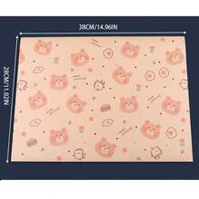 10/20/50pcs Cute Bear Pattern Sandwich/Burger/Rice Ball Wrapping Paper, Grease-Proof Toast Packaging - View 5