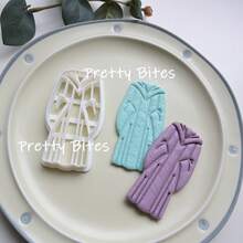 毕业季单身汉制服帽饼干模具毕业派对手工烘焙配件翻糖黄油饼干模具 - 白色 - 查看 5