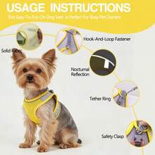 2pcs Reflective Dog Harness And 1.5m Leash Set, Breathable Pet Chest Strap Harness Suitable For Small/Medium/Large Dogs And Cats, Puppy Chest Strap And Leash Accessory Set - Blue - View 9