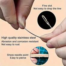 Handmade Stitching DIY Auxiliary Tool Set, Home Sewing Edge Lock Sewing Template Accessories Fabric Top Needle Auxiliary Tool, Sewing Top Needle - 33pcs/set - View 7