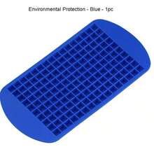 2个装小号方形160孔硅胶模具，耐寒耐用，适用于家庭、酒吧等各种场合，可作模具、布丁模具，使用方便。 - 黑色 - 查看 12