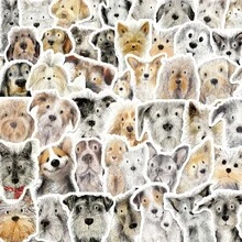 60pcs Cute Scribble Puppy Stickers, Fun Creative Decorative Stickers For Scrapbooking, Notebook, Planner Scrapbook Supplies - A - View 6