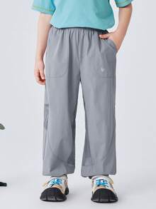 mini bala Light Breeze Pants Kids Long Pants Quick Dry Breathable Mesh Summer Comfort 2026 Perfect For Outdoor Play And Daily Wear - Gray Blue - View 1