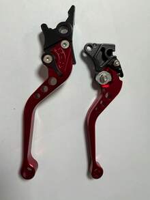 2 piezas/Set Palanca de freno y embrague CNC de 6 velocidades - Manillar de cuerno ajustable, material de aleación de aluminio CNC, adecuado para sistema de freno de disco delantero/tambor trasero/freno de disco doble, universal para motocicleta, scooter, bicicleta eléctrica, bicicleta todoterreno, compatible con Tank 200 EFI, Vitacci TANK 200, Nmax y otros modelos, accesorios de freno de disco delantero y trasero para motocicleta - Multicolor - Ver 14