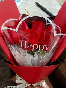 1/50 túi quà hoa trong suốt, thích hợp cho Ngày Valentine, Ngày của Mẹ, Sinh nhật, Đám cưới, Lễ tốt nghiệp và các dịp lễ kỷ niệm khác. - nhiều màu - Xem 5