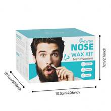 面部畅销脱毛套装，含脱毛蜡豆，小容量，可去除鼻毛和面部毛发 - 多色 - 查看 11