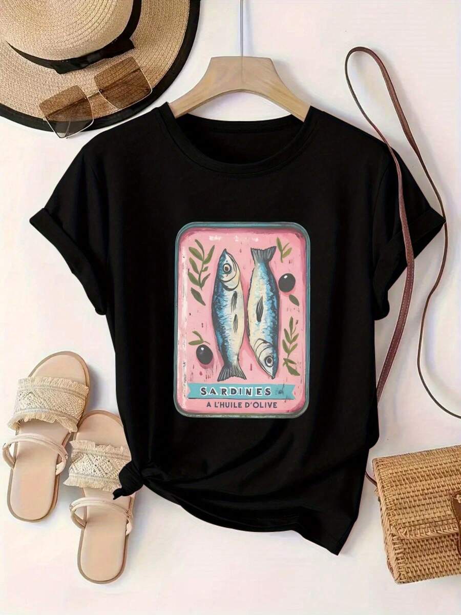 Women T-Shirts - Black - View 1
