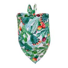 Tropical Style Fruit Flamingo Pet Bandana, Cactus Dog Scarf, Pet Triangle Bandana, In Stock For Cross-Border - BA068 Dưa hấu lá rùa đậm - Xem 6