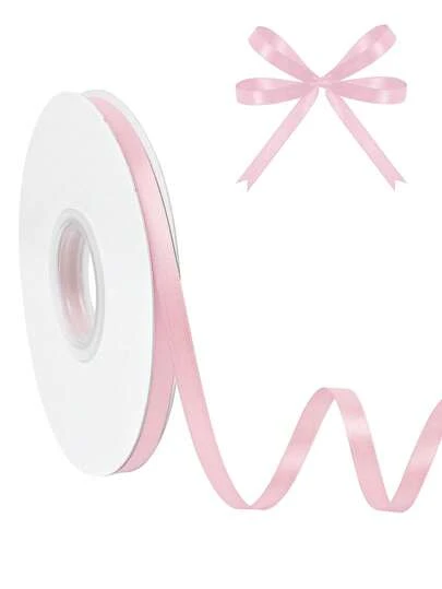Pink Ribbons, Bow Ties, Handcrafted Ribbon Rolls, Suitable For Decoration At Graduation Parties, Packaging Of Holiday Gifts, Handmade Hair Accessories, As Gifts For Relatives And Friends, And Creative Gifts With A Simple Yet Atmospheric Style.