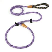 6ft P-Shaped Non-Pulling Dog Leash With Comfortable Padded Handle, Reflective Cord Suitable For Small, Medium And Large Dogs, Durable And For Outdoor Walking - Mauve Purple - View 10