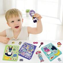 Bộ 8 miếng dán ghép hình chủ đề Săn Phù Thủy, hình dán hoạt hình đổi màu theo sở thích cá nhân và sáng tạo, hình dán tự dính thủ công, quà tặng ghép hình DIY hoàn hảo. - Nhiều màu - Xem 5