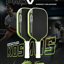 1 JOOLA Pro V Table Tennis Racket - 16mm Original Carbon Fiber Textured Surface - Reinforced Frame With Power Core, Advanced Control And Lightweight Performance, Suitable For Matches And Training, Fits All Levels - Multicolor - View 1