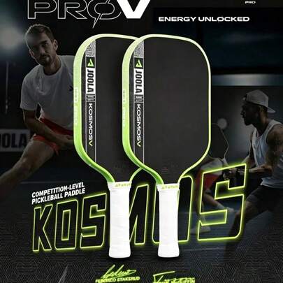 1 JOOLA Pro V Table Tennis Racket - 16mm Original Carbon Fiber Textured Surface - Reinforced Frame With Power Core, Advanced Control And Lightweight Performance, Suitable For Matches And Training, Fits All Levels
