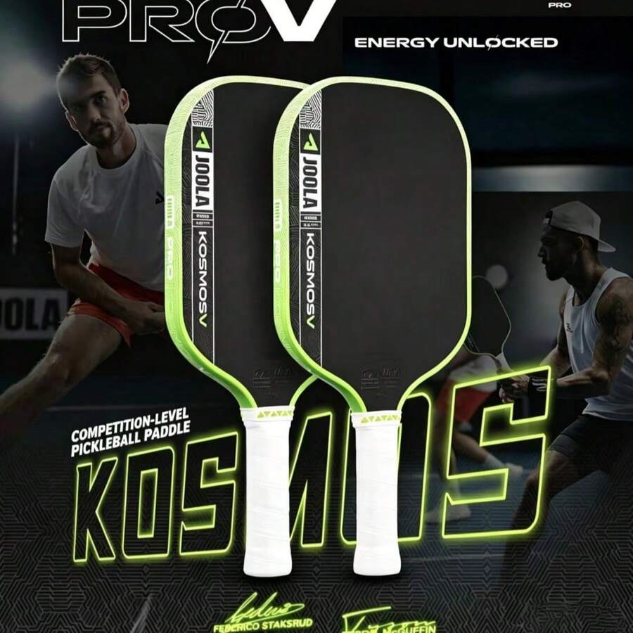1 JOOLA Pro V Table Tennis Racket - 16mm Original Carbon Fiber Textured Surface - Reinforced Frame With Power Core, Advanced Control And Lightweight Performance, Suitable For Matches And Training, Fits All Levels - Multicolor - View 1