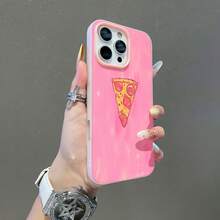 Rebanada de pizza rosa, arte pop minimalista.funda de teléfono Fundas compatibles con ,Apple,VIVO,OPPO,,, y Honor.Fabricadas en silicona TPU,ofrecen protección contra golpes y caídas. - Rosa - Ver 5