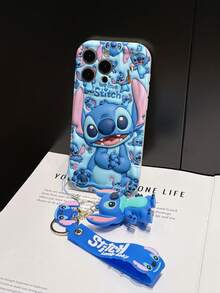 Disney Has Authorized, The Stitch Lilo & Stitch Phone Case, Stitch And Angel Pattern, Compatible With Iphone 17/16/15/14/13/12/11/XS/XR/X Plus Pro Max, A Stylish Cartoon Phone Case, The Perfect Gift Choice, Phone Protection, Durable Phone Cover, Great Gift For Friends And Family - 白色款式A - 查看 4
