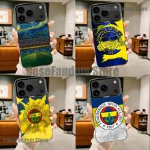 Funda Protectora Anti-Golpes Negra Mate para Phone17,16,15,14,13,12,11,Pro,MAX,Plus,DesignF-FenerbahceS-E17Air - z5 - Ver 3