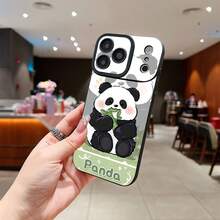 compatible with Appleおよびcompatible with Samsung Galaxyシリーズス スマホケース キャラクター  TPU素材、強化されたレンズ保護、瞳孔デザイン。 パンダケース  11  17e 手机壳  17e 手机壳 家族、恋人、友人、そして子供たちへのプレゼントに最適です。  14/17e/14 Pro Max/ 13 pro/16 Pro Max/11 Pro Max/S22 Ultra/S24/14 Pro/S24 Ultra/S23/17 Pro Max/13/16 Plus/Apple  Air/17 Pro/12/16/12 Pro Max/15 Plus/12 Pro/16e/13 Pro Max/S22/14 Plus/17/S23 Ultra/S25 Edge/15/S25/S25 Ultra/15 Pro Max/16 Pro/15 Pro/11 Pro - ブラック - チェックする 5