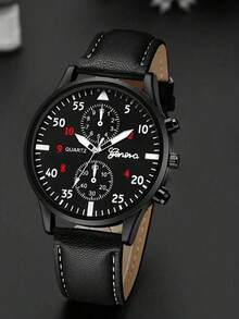 5pcs/Set Men's Quartz Watch Set, Minimalist Style, Round Metal Case, Business Metal Strap, Elegant Gift Set - Multicolor - View 4