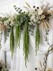 4/2/1pc Artificial Hanging Yarn Flower Pot, 30.7 Inches, A Must-Have For DIY Enthusiasts, Suitable For Wedding Decoration, Hotel Decoration, Showroom Decoration, Mother's Day, Living Room, Bedroom, Office Home Decoration, Summer Decoration. - Multicolor - View 4