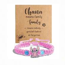 Pulsera de Stitch para mujeres y hombres - Pulsera de silicona con diseño de dibujos animados Lilo y Stitch, ajustable, joyería de moda, regalo oficial con licencia - Pulsera elástica con cuentas y dijes, accesorios con tema de Stitch para niños y adultos - Pulsera de goma suave con personaje lindo para uso diario, fiesta y regalo - Multicolor - Ver 25