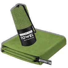 Toalla de microfibra ultra suave y absorbente para fitness, secado rápido, compacta y ligera, portátil para gimnasio, yoga, natación, playa, camping, deportes y actividades al aire libre - Multicolor - Ver 33