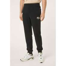 FILA Men's Trousers, Rifredi Regular Graphic Sweatpants, French Fleece Tracksuit Bottoms With Elastic Waistband, Drawstring And Side Pockets - Black - View 1