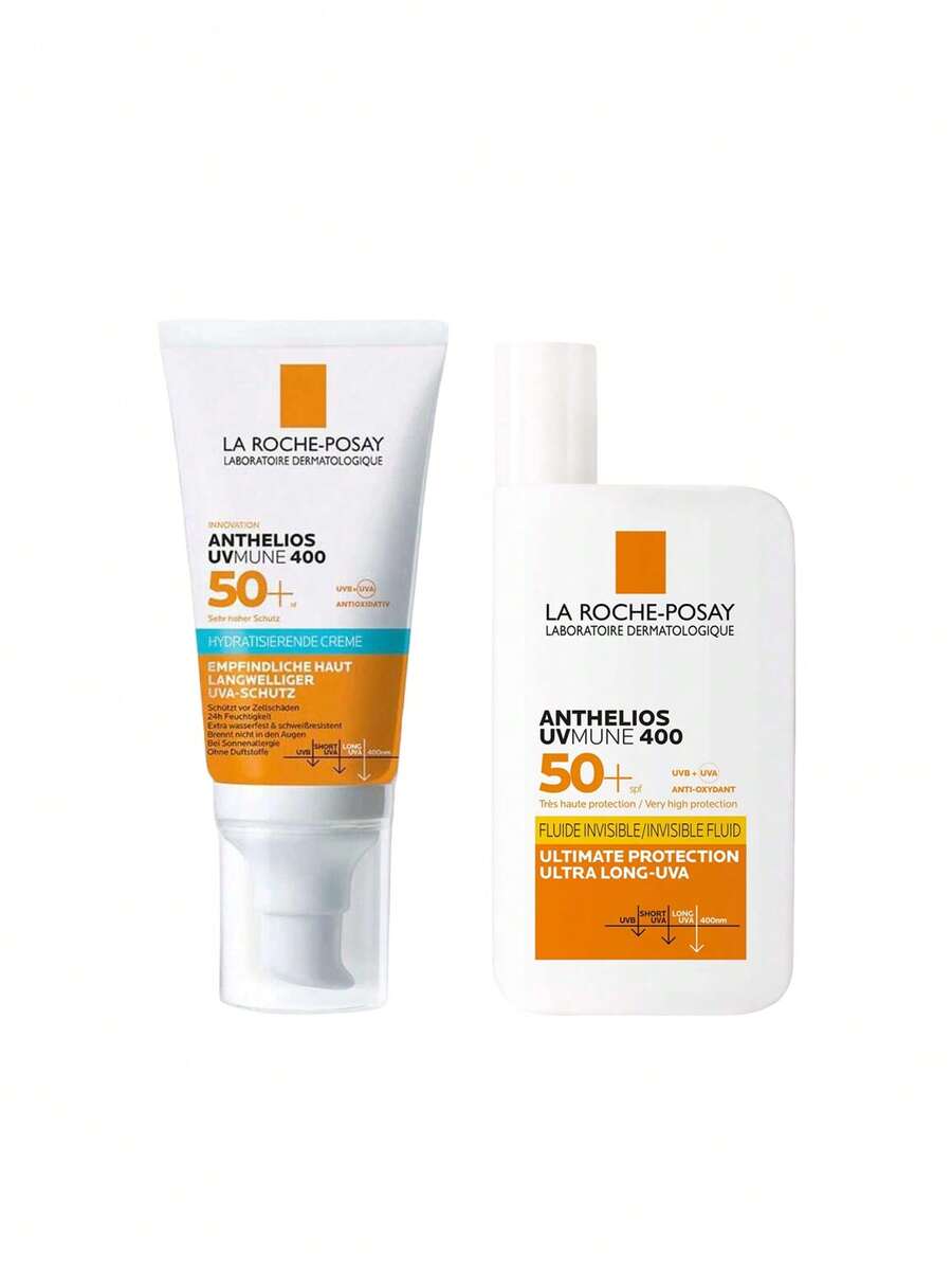 La Roche-Posay [Bundle] Anthelios UVMune 400 Hydrating Cream SPF50+ 50 Ml + Invisible Fluid SPF50+ 50 Ml - Anthelios Uvmune 400 - View 1