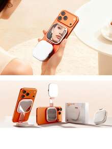 1 chiếc đèn pin cầm tay mini D8 từ tính mới, dùng cho livestream làm đẹp, có thể sạc lại, thích hợp cho điện thoại di động, đèn selfie mini. - Nhiều màu - Xem 10