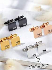 1 Pair Custom Pet Portrait Cufflinks, Personalized Photo Cufflinks, Groom Memorial Gift, Men's Wedding Gift, Cat & Dog Cufflinks - Model 13 - View 16