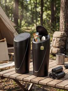 3/4/5/6pcs Leak-Proof Mini Car Trash Can With Lid, Cup Holder Design Car Trash Can, Comes With Multiple Trash Bag Rolls, Multi-Functional Storage Bin Suitable For Car, Home And Office - Style a - View 10