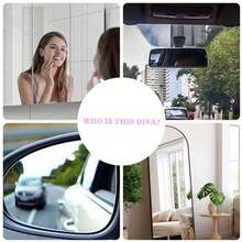 Who Is This Goddess?" Sticker, Beautiful Waterproof Rearview Mirror Decal, Cute And Lovely Sticker Suitable For Most Cars And Car Parts - A - View 6