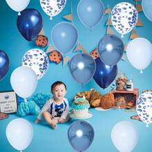 Globos de revelación de género, globo de látex rosa azul de 12 pulgadas, globos de helio para fiesta de bebé rosa y azul claro para niños o niñas, decoración de fiesta de cumpleaños, suministros de - Azul - Ver 7