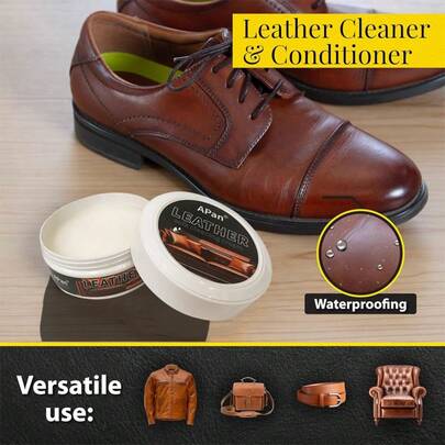Crema limpiadora de cuero tipo jabón de silla de montar para botas, zapatos y bolsos