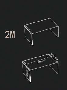 5个透明亚克力U型展示架 - 可重复使用的纸杯蛋糕架，适用于甜点、珠宝、婚礼自助餐和派对用品。坚固耐用，可调节，易于组装。 - 無色 - 查看 11