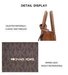 Michael Kors Mercer Print Women's Shoulder Bag 35T1GM9C0I BROWN - 棕色35T1GM9C0I BROWN - 查看 8