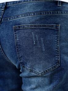 Men's Slim Fit Stretch Denim Jeans - Dark Wash - View 5