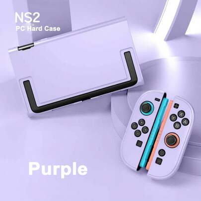 Ốp lưng PC trong suốt 9 màu cho Joycon NS2, vỏ bảo vệ chống sốc cho Switch 2.