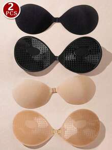 3厘米厚隐形文胸，适合小胸露背连衣裙，可重复使用，丰胸 - 彩色 - 查看 1