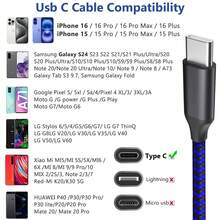 Fast Charging Mixed Braid Multi-Color USB Type C Charger Cable [3 Packs 3.3/6/6/10FT] Nylon Braided USB A To USB C Fast Charging Cord Compatible With IPhone17 16 15 Pro Max Galaxy S25 S24 S23 S22 S21 S20 S10 Android Cell Phones And More Mother's Day Spring Birthday Gift - Multicolor - View 6