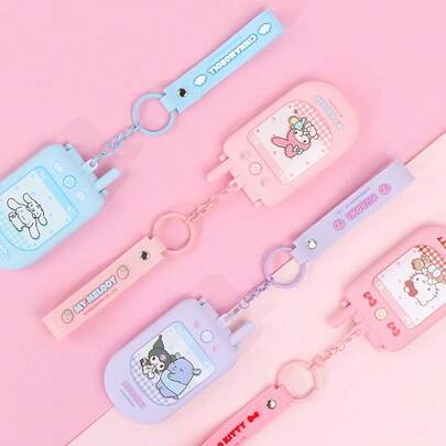 Miniso Sanrio Characters Hello Kitty & Cinnamoroll & My Melody & Kuromi Foldable Makeup Mirror, HD Mirror Portable For Touch Up,Lightweight Portable, For Daily Out/Dorm/Commute Touch Up(1 PC)
