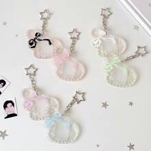 1 chiếc ví đựng thẻ hình cánh và ngôi sao trong suốt phong cách mùa hè tươi tắn dành cho nữ - Thẻ ID học sinh, thẻ ảnh 1 inch, thẻ, phụ kiện túi xách, móc khóa. - nhiều màu - Xem 4