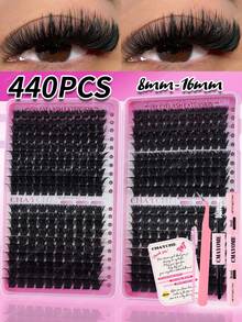 Bộ 480/440 sợi mi giả D Curl cao cấp, tự gắn mi, độ dày 9-18mm, mi mềm mại, kiểu dáng dày dặn, tự nhiên, giữ lâu, siêu nhẹ và không gây cảm giác nặng mi. Bộ sản phẩm này cũng bao gồm keo dán mi, nhíp và cọ chải mi, phù hợp cho nhiều dịp khác nhau như đi làm hàng ngày, đám cưới, hẹn hò, tiệc tùng, lễ hội âm nhạc và du lịch. Mi giả dạng chùm, mi giả riêng lẻ, mi giả, mi giả tự nhiên. - Nhiều màu - Xem 14