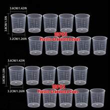 SMI Fine 10个树脂刻度量杯，配50根木制搅拌棒，塑料搅拌杯，适用于DIY环氧树脂、油漆和工艺项目 - 配件套裝 - 查看 8
