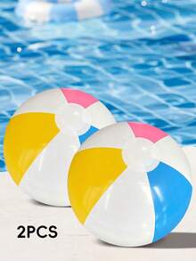 6 Colores Clásicos Pelota de Playa Inflable Arcoíris, Material PVC Impermeable, Adecuado para Fiesta de Piscina de Verano, Juegos, Decoración - Multicolor - Ver 16