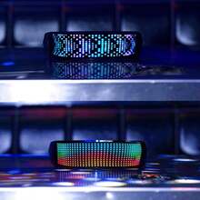 Glasse Recargable, Lentes Brillantes con LED Negro, Control de la aplicación, Carga USB, Lentes Multicolores para Fiestas, cumpleaños, Bar - 1 - Ver 3